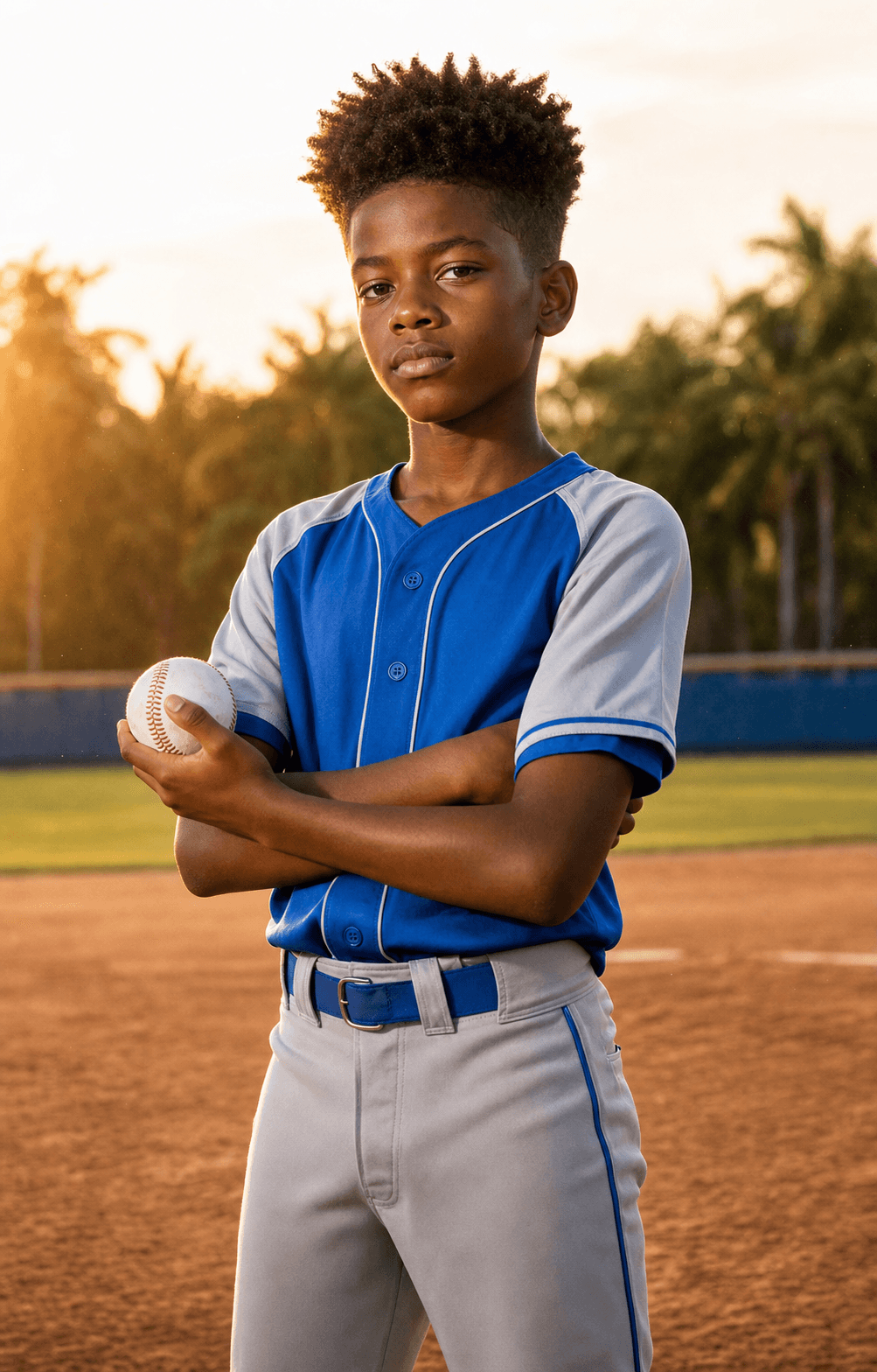 Pelotero de la categoría Rising Stars, edades 11–12 años